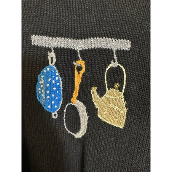 handknits storybook womens long sleeve button front sweater cardigan size Medium - Picture 12 of 14